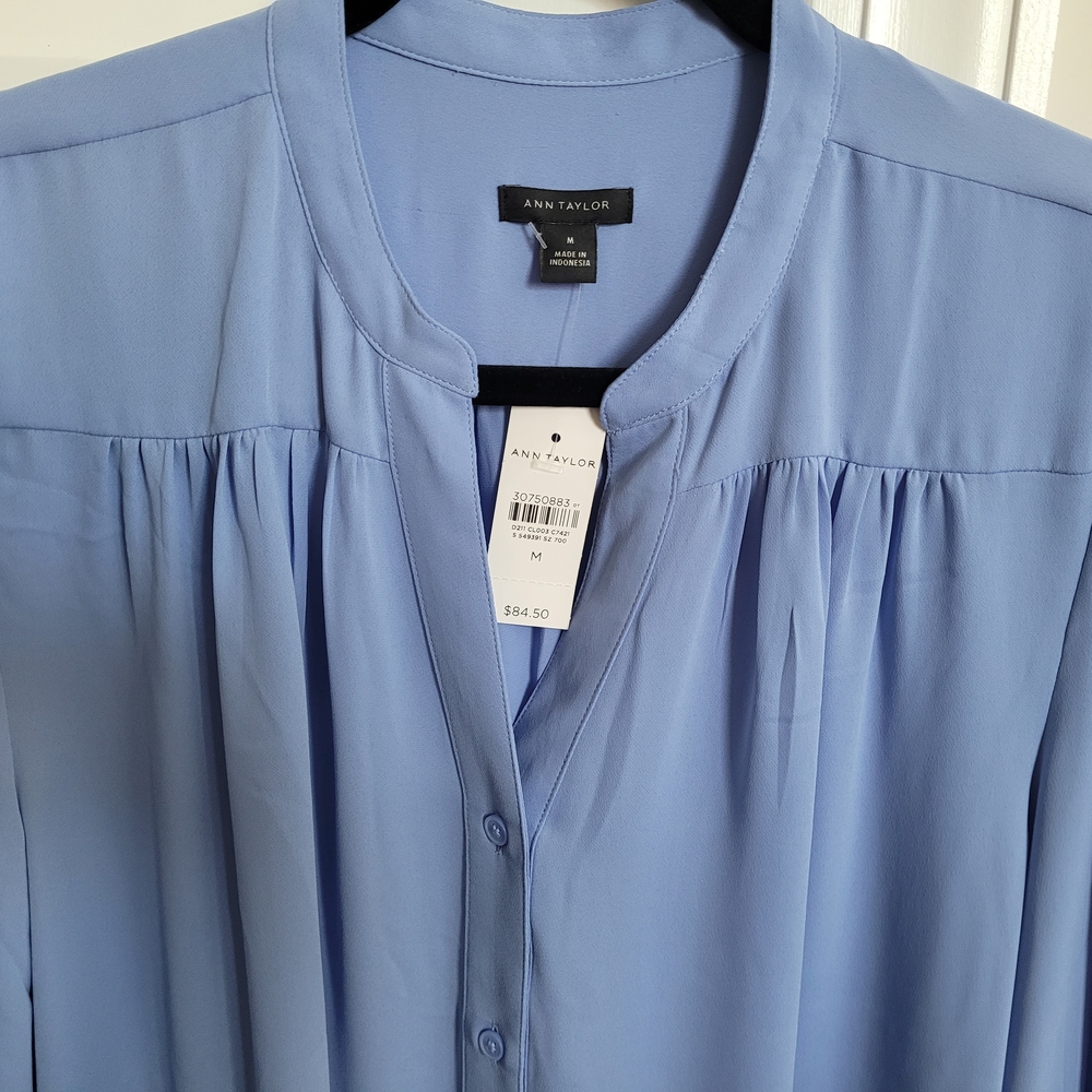 Ann Taylor Light Blue Blouse